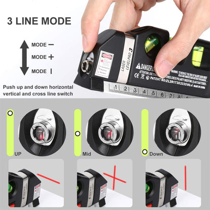 Level Laser Aligner Horizon Vertical Measuring Tape - Laser Rangefinder by buy2fix | Online Shopping UK | buy2fix