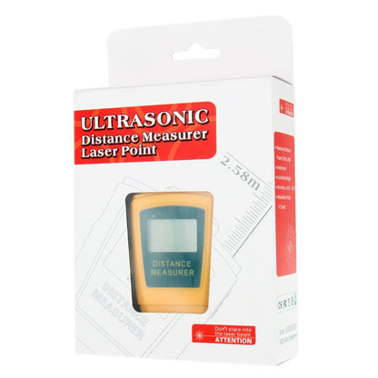 Mini Ultrasonic Distance Measurer with Laser Pointer(Orange) - Laser Rangefinder by buy2fix | Online Shopping UK | buy2fix