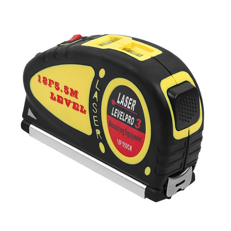 Laser Level with Tape Measure Pro (550cm), LV-05(Yellow) - Laser Rangefinder by buy2fix | Online Shopping UK | buy2fix