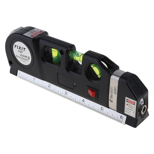 Laser Level with Tape Measure Pro 3 (250cm), LV-03(Black) - Laser Rangefinder by buy2fix | Online Shopping UK | buy2fix
