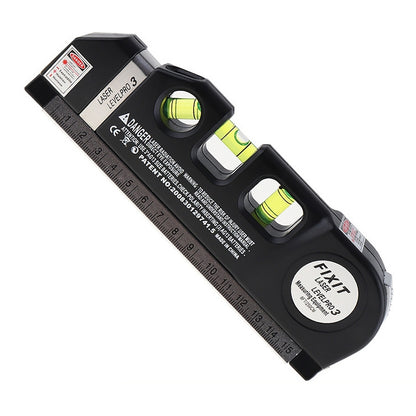 Laser Level with Tape Measure Pro 3 (250cm), LV-03(Black) - Laser Rangefinder by buy2fix | Online Shopping UK | buy2fix