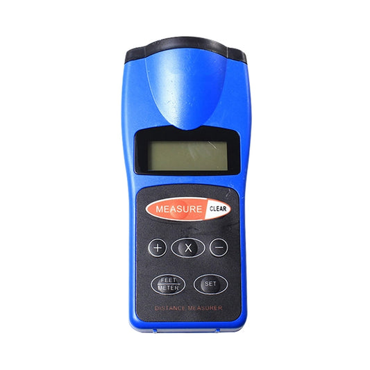 Ultrasonic Laser Point LED Distance Measure Meter Tool(Blue) - Laser Rangefinder by buy2fix | Online Shopping UK | buy2fix