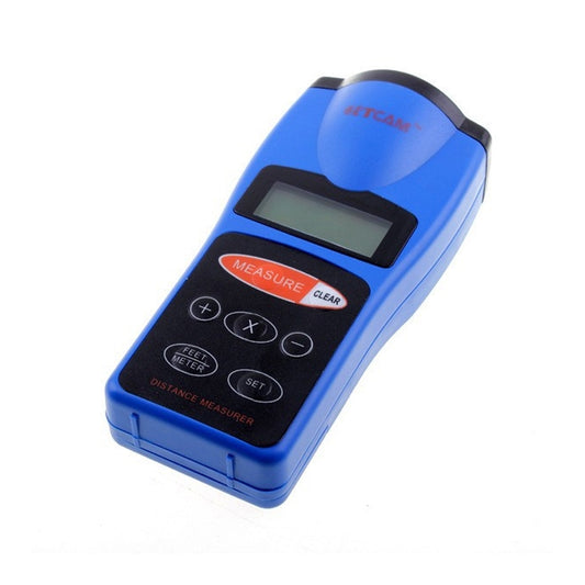 Ultrasonic Laser Point LED Distance Measure Meter Tool(Blue) - Laser Rangefinder by buy2fix | Online Shopping UK | buy2fix