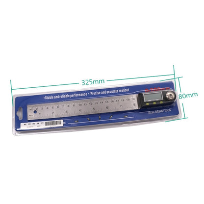 300mm 2-in1 Digital Angle Finder Meter Protractor Goniometer Ruler - Measuring Tools by buy2fix | Online Shopping UK | buy2fix