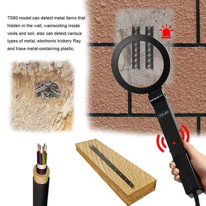 TS-80 Portable Folding Hand-Held Security Metal Detector Scanner(Black) - Metal Detector by buy2fix | Online Shopping UK | buy2fix