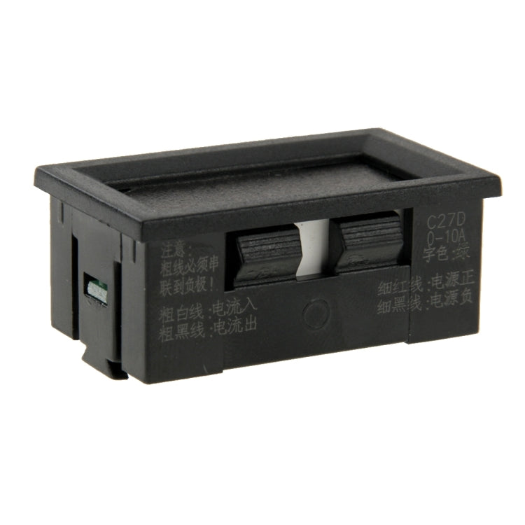 C27D Green Display LED Digital DC 0-10A Current Meter - Current & Voltage Tester by buy2fix | Online Shopping UK | buy2fix