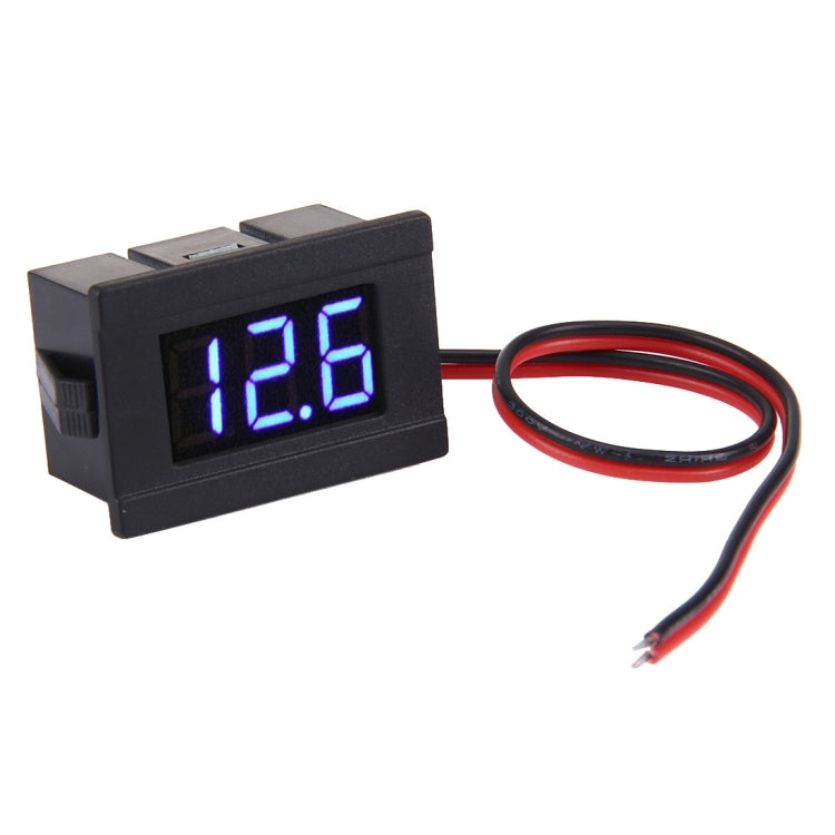 V33D 2 Wires Blue Light Display Mini Digital Voltage Meter, Measure Voltage: DC 4.5-120V - Current & Voltage Tester by buy2fix | Online Shopping UK | buy2fix