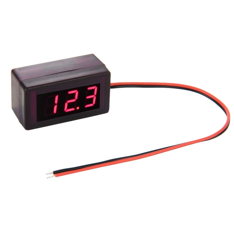 V42D 2 Wires Red Light Display Mini Digital Voltage Panel Meter, Measure Voltage: DC DC 1.7-25V - Current & Voltage Tester by buy2fix | Online Shopping UK | buy2fix