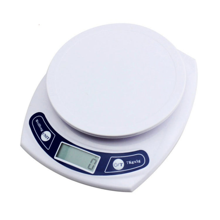 Electronic Kitchen Scale (1g~7kg)(White) by buy2fix