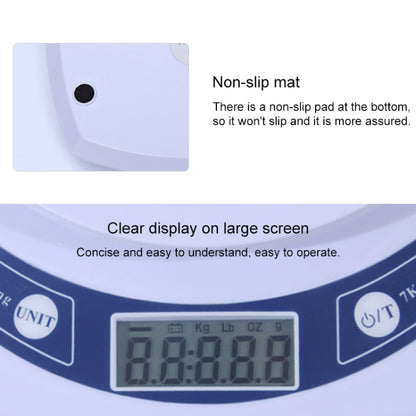 Electronic Kitchen Scale (1g~7kg)(White) by buy2fix