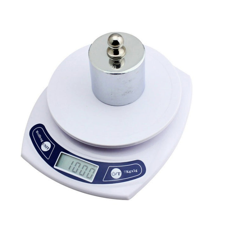 Electronic Kitchen Scale (1g~7kg)(White) by buy2fix