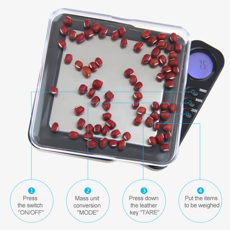 Professional Digital Pocket Scale (0.1g~500g) by buy2fix