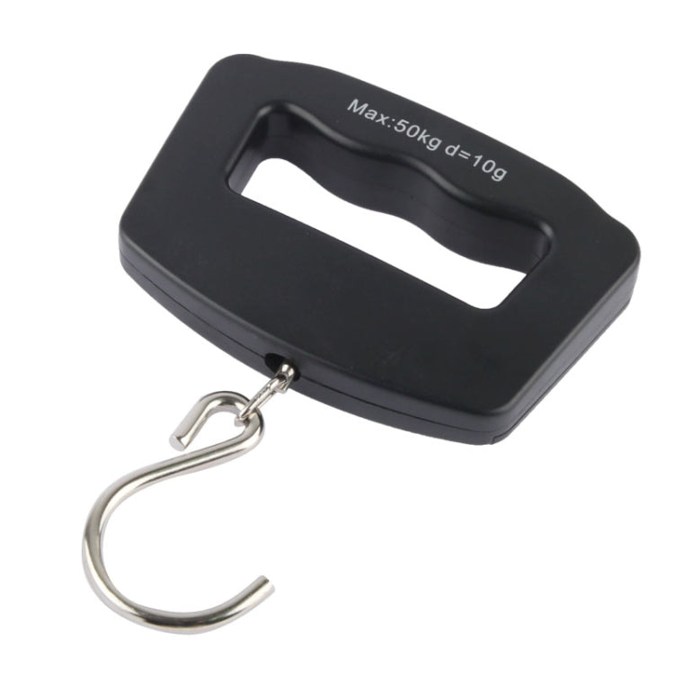 50kgx10g LCD Electronic Travel Luggage Hook Weight Scale(Black) by buy2fix