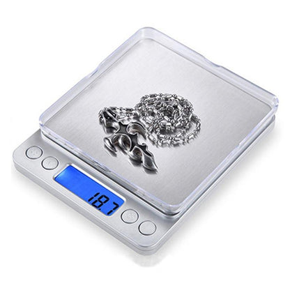 2000g x 0.1g Digital Electronic Balance Weight Scale(Silver) by buy2fix