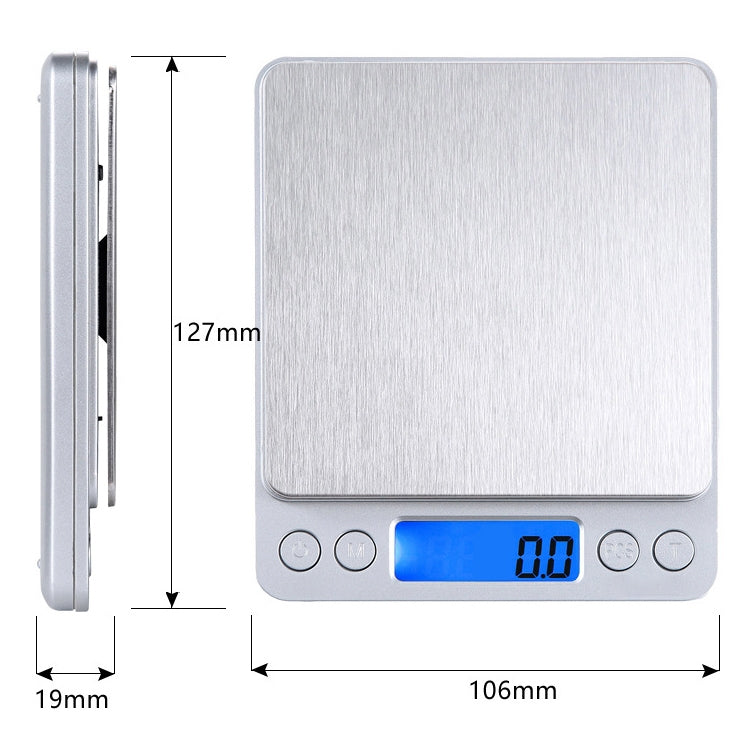 2000g x 0.1g Digital Electronic Balance Weight Scale(Silver) by buy2fix