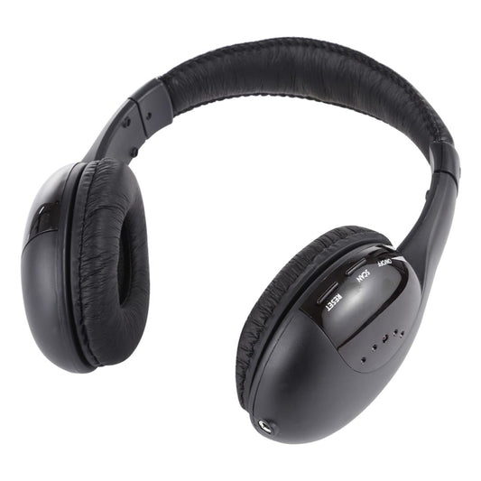 MH2001 Hi-Fi 5 in 1 Receiver + Emitter Wireless Headphone(Black) - Headset & Headphone by buy2fix | Online Shopping UK | buy2fix