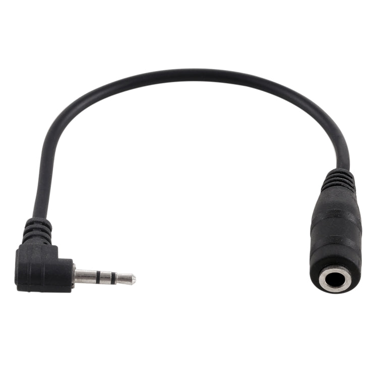 2.5mm Male Elbow to 3.5mm Female Audio Stereo Converter Adapter Cable - Aux Cable by buy2fix | Online Shopping UK | buy2fix