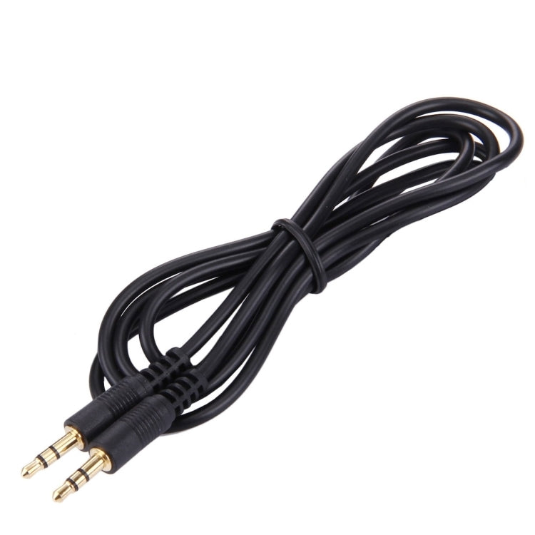 1m 3.5mm Male to 3.5mm Male Plug Stereo Audio Aux Cable (Black + Gold Plated Connector) by buy2fix