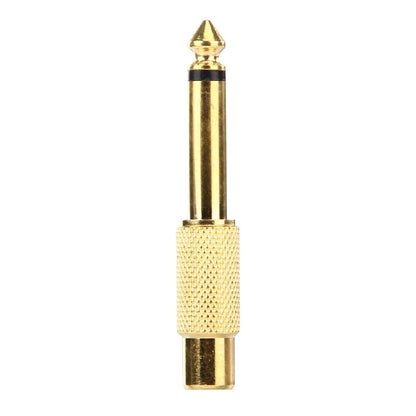 Gold Plated 6.35mm Memo Male to RCA Headphone Jack Adapter by buy2fix