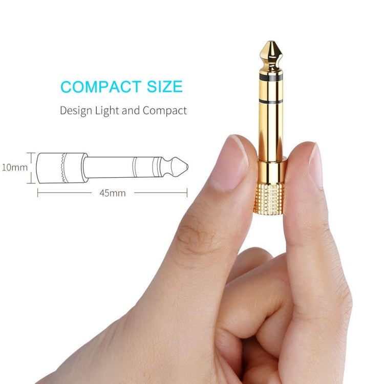 Gold Plated 6.35mm Male to 3.5mm Stereo Jack Adaptor Socket Adapter by buy2fix