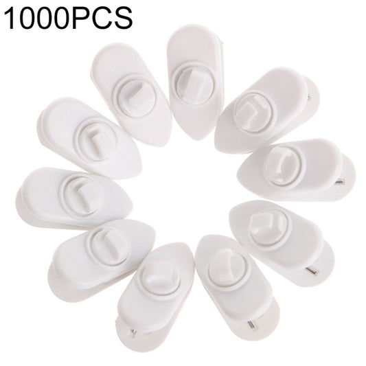 1000pcs Rotary Headphone Cable Clip Clamp Holder Mount Collar Clothes(White) - Other Accessories by buy2fix | Online Shopping UK | buy2fix