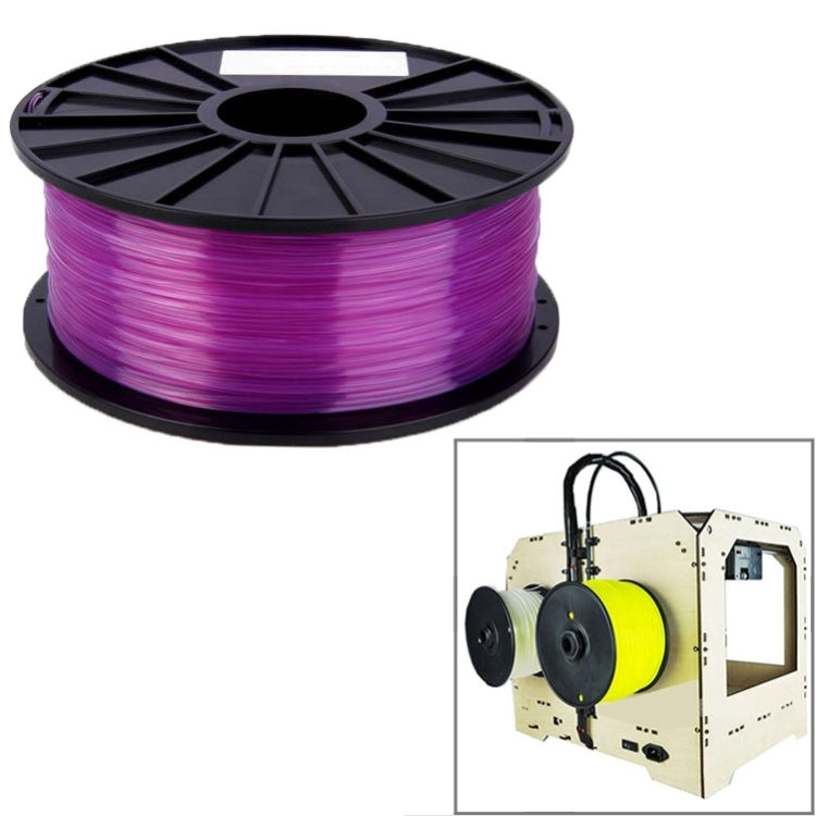 PLA 1.75 mm Transparent 3D Printer Filaments(Purple) - Consumables by buy2fix | Online Shopping UK | buy2fix