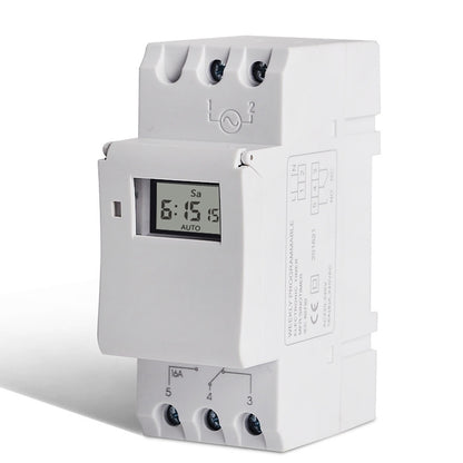 Multifunction Weekly Programmable Electronic Timer(White) - Energy Saving Timer Socket by buy2fix | Online Shopping UK | buy2fix