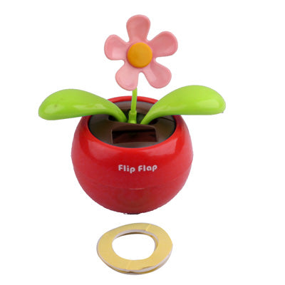 Solar Flip Flap Flower, Random Flower Color Delivery (Scarlet) by buy2fix