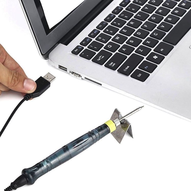 Portable USB Powered Soldering Iron Pen 5V 8W Long Life Tip + Touch Switch Protective Cap Auto Shut Off 25 second by buy2fix