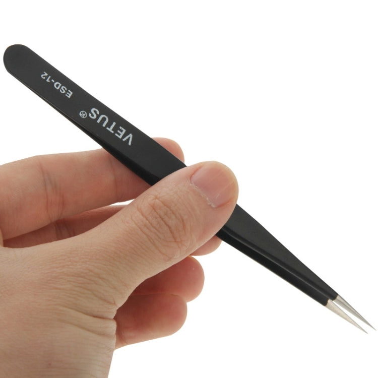 ESD-12 Anti-Static Tweezers - Tweezers by VETUS | Online Shopping UK | buy2fix