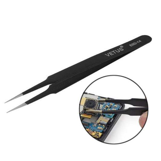 ESD-14 Anti-Static Tweezers - Tweezers by VETUS | Online Shopping UK | buy2fix