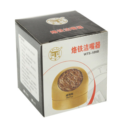 Soldering Iron Tip Cleaner (Tip Cleaning Wire + Base)(Black) by buy2fix