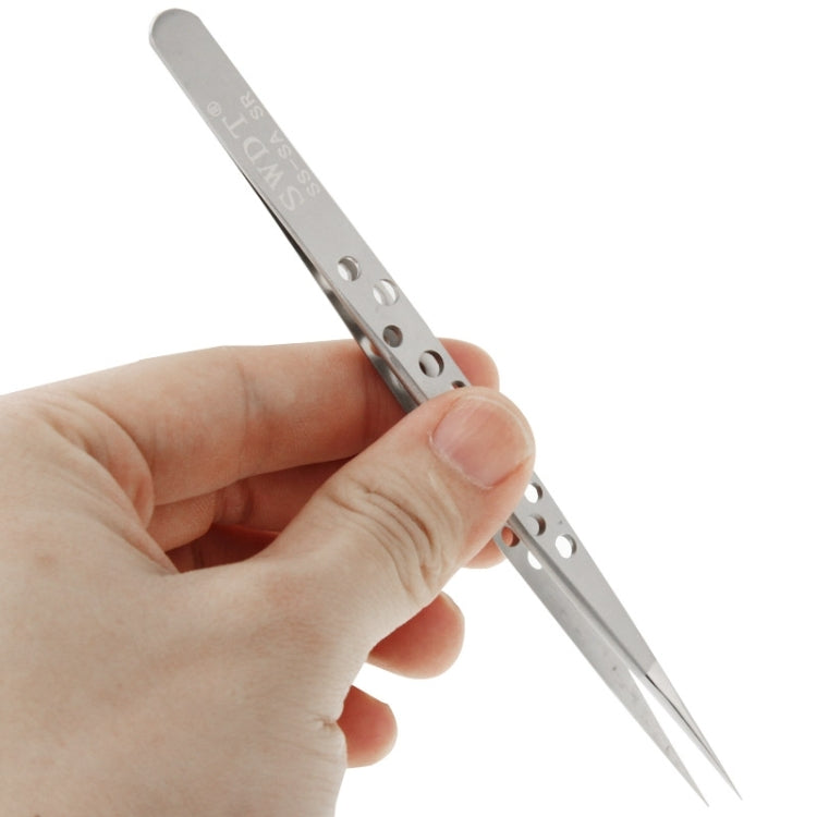High-Hardness Anti-Magnetic Anti-Acid Steel Straight Tweezers - Tweezers by buy2fix | Online Shopping UK | buy2fix