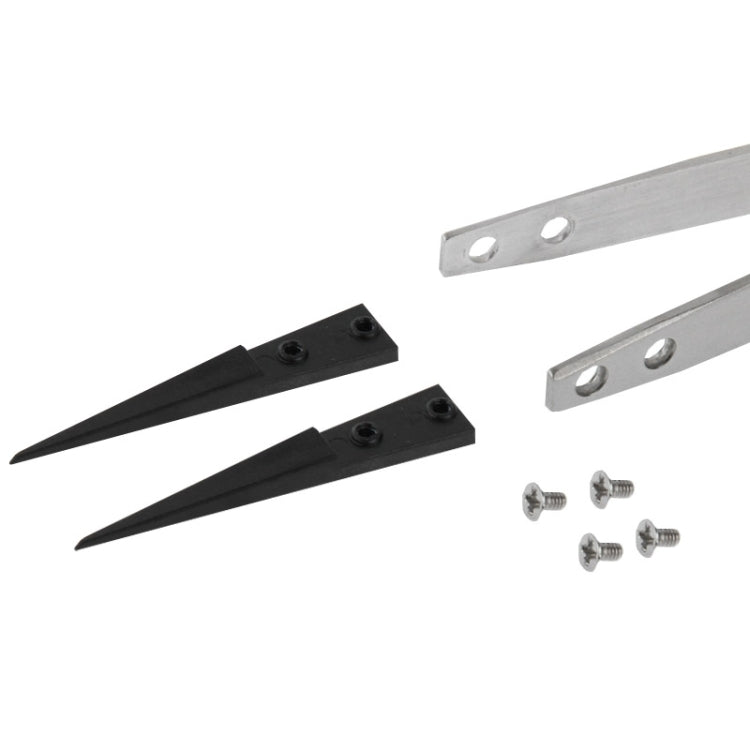9 in 1 Replaceable Anti-Static Tweezers with Cross Screwdriver - Tweezers by VETUS | Online Shopping UK | buy2fix