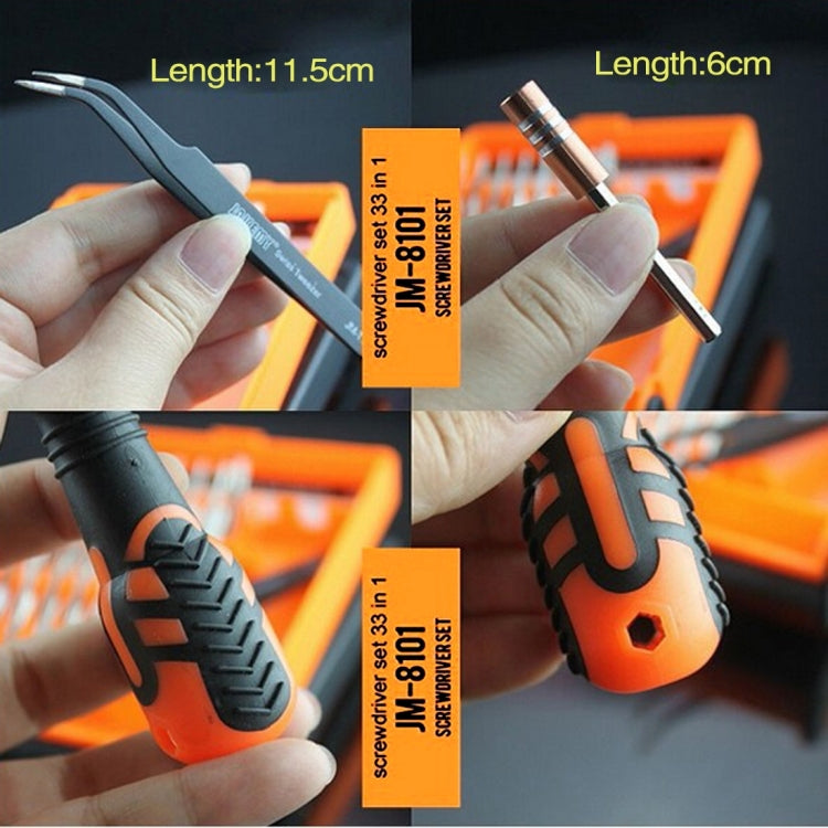 JAKEMY JM-8101 33 in 1 Screwdriver Bit Set with Tweezers & Extension Bar - Screwdriver Tools by JAKEMY | Online Shopping UK | buy2fix