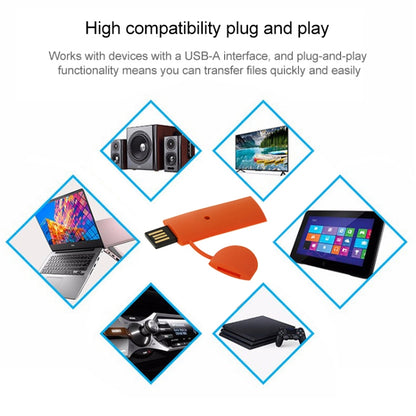 Silicone Bracelet USB Flash Disk with 8GB Memory(Orange) by buy2fix