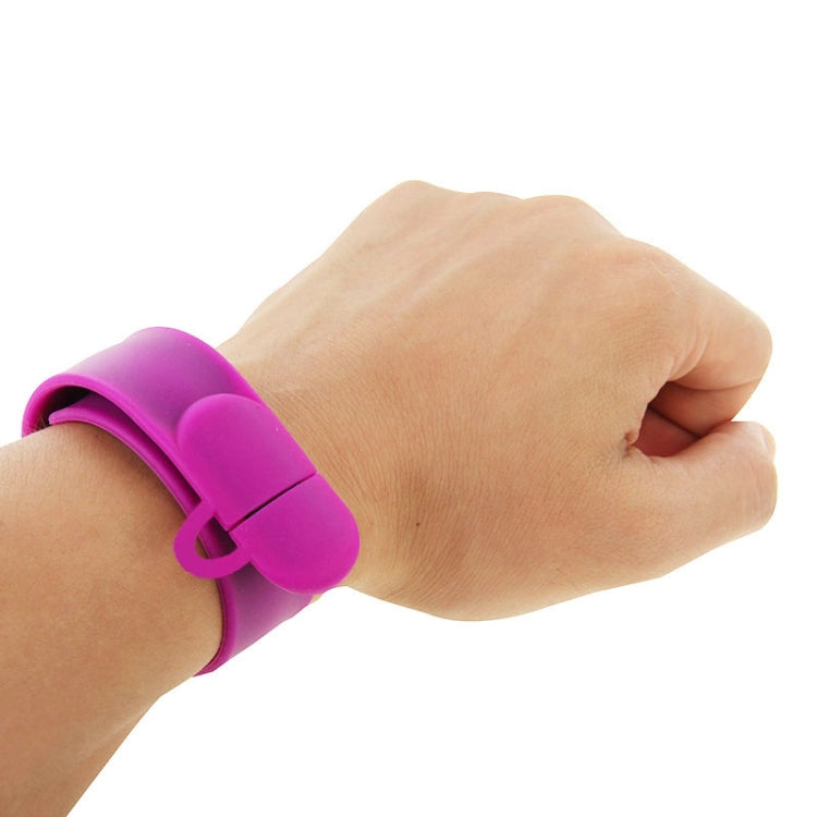 Silicone Bracelet USB Flash Disk with 16GB Memory(Purple) by buy2fix