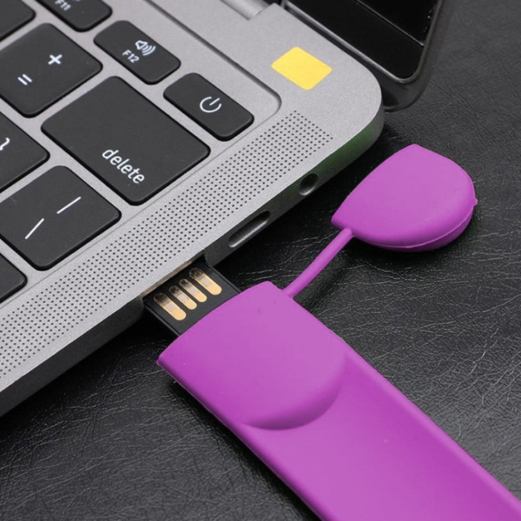 Silicone Bracelet USB Flash Disk with 16GB Memory(Purple) by buy2fix