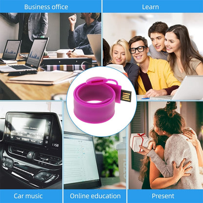 Silicone Bracelet USB Flash Disk with 16GB Memory(Purple) by buy2fix