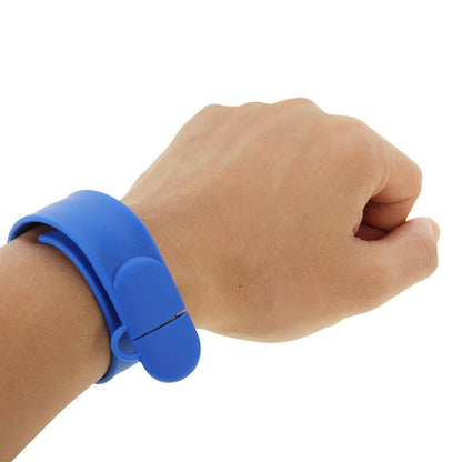 Silicone Bracelet USB Flash Disk with 32GB Memory(Dark Blue) by buy2fix
