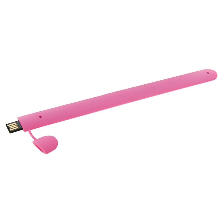 Silicone Bracelet USB Flash Disk with 32GB Memory(Pink) by buy2fix