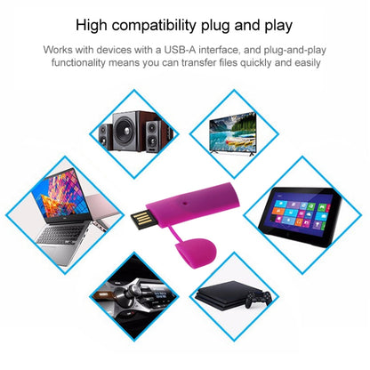 Silicone Bracelet USB Flash Disk with 32GB Memory(Purple) by buy2fix