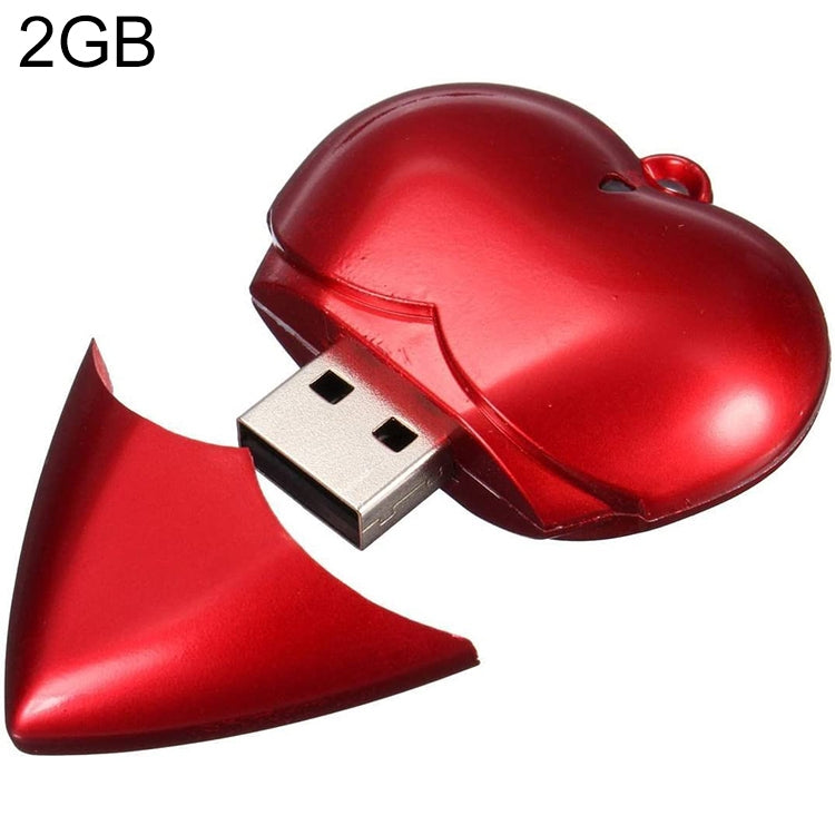 2GB Heart style USB Flash Disk(Red) by buy2fix
