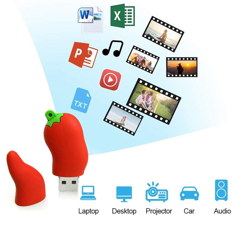 Hot Pepper Shape 16GB USB Flash Disk(Red) by buy2fix