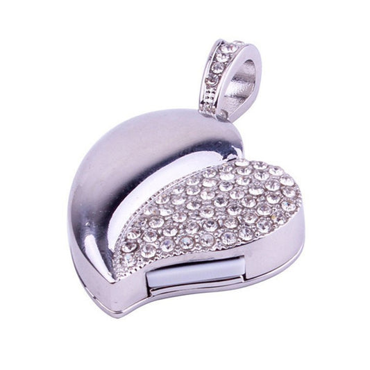 Silver Heart Shaped Diamond Jewelry USB Flash Disk, Special for Valentines Day Gifts (8GB) by buy2fix