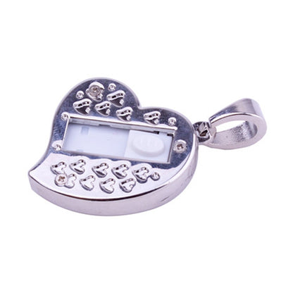 Silver Heart Shaped Diamond Jewelry USB Flash Disk, Special for Valentines Day Gifts (8GB) by buy2fix