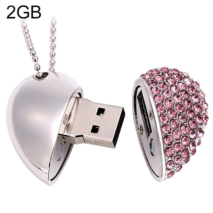 Heart Shaped Diamond Jewelry USB Flash Disk, Special for Valentines Day Gifts (2GB) by buy2fix