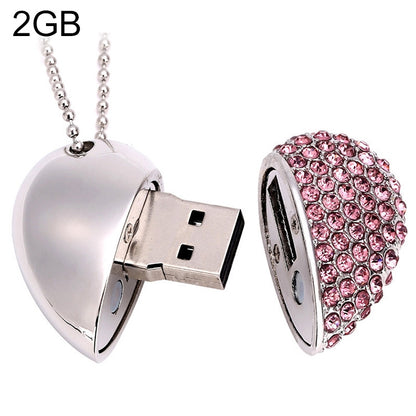 Heart Shaped Diamond Jewelry USB Flash Disk, Special for Valentines Day Gifts (2GB) by buy2fix