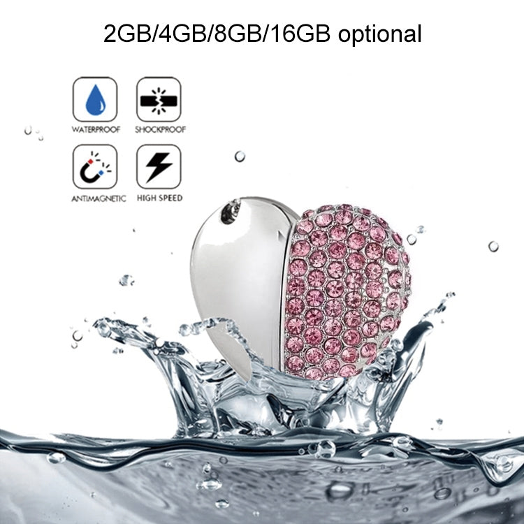 Heart Shaped Diamond Jewelry USB Flash Disk, Special for Valentines Day Gifts (2GB) by buy2fix