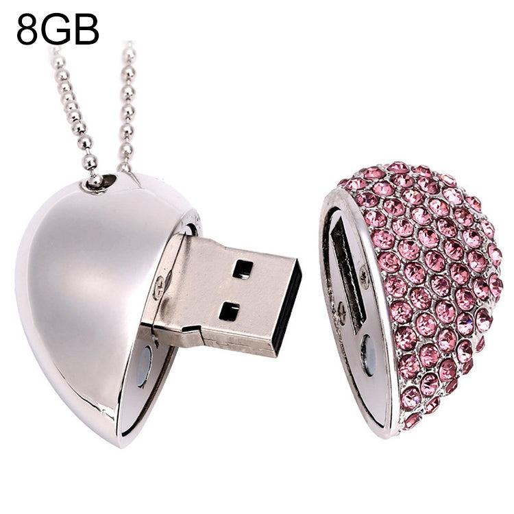 Heart Shaped Diamond Jewelry USB Flash Disk, Special for Valentines Day Gifts (8GB) by buy2fix